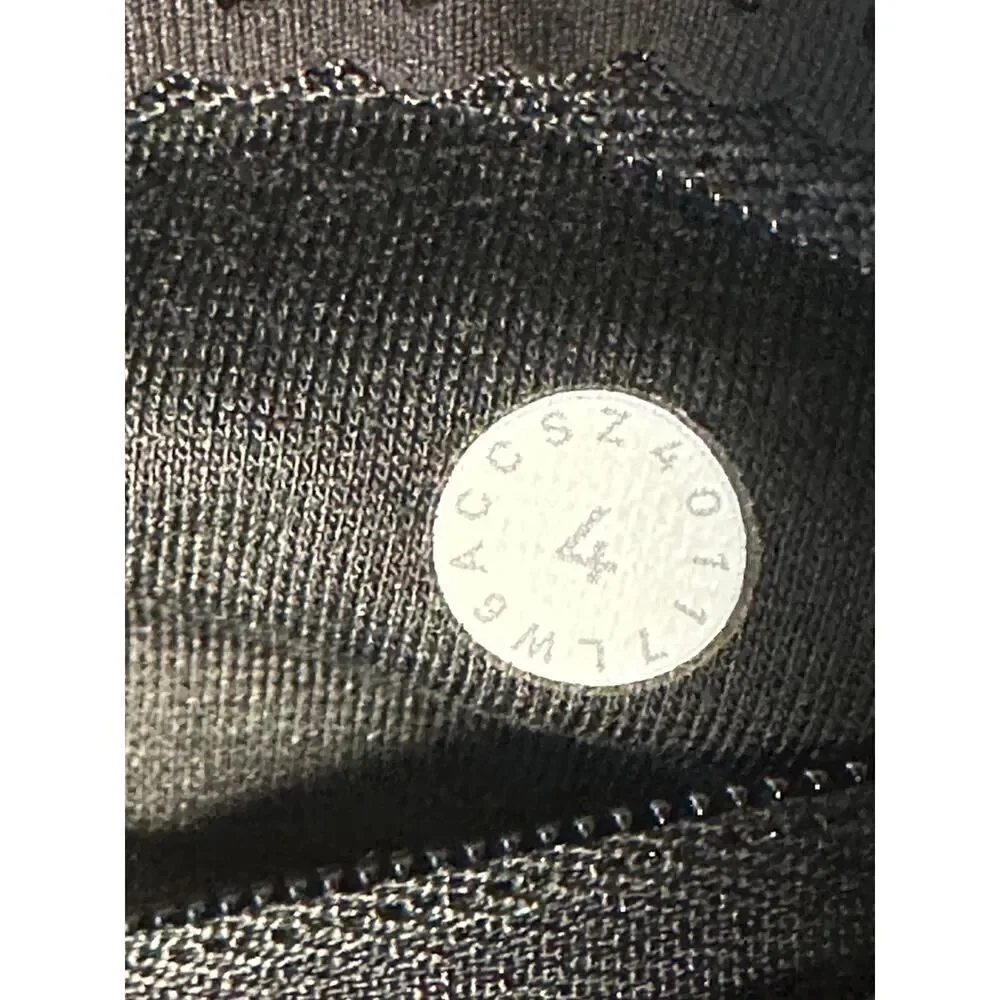 Lululemon Train Times Crop 17 Black Mesh‎ Panel Leggings W6ACCS Size 4